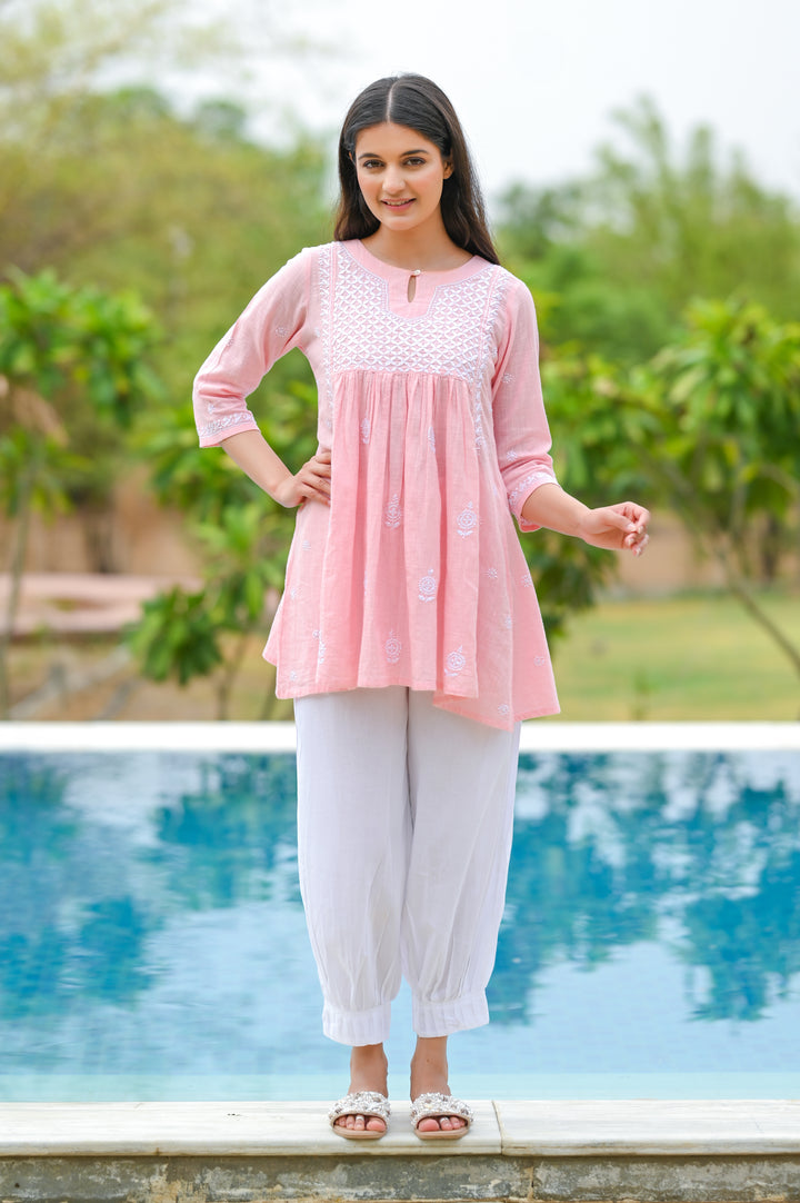 Pleated Cotton Salwar-Pure cotton