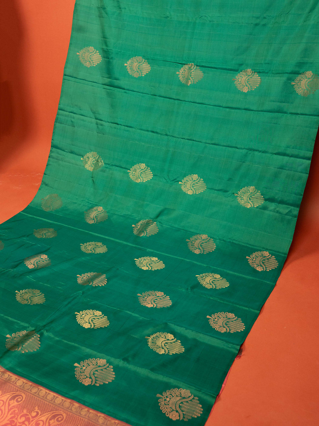 Green Color Pure Silk Zari Work Saree