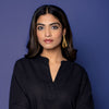 Black Cotton Linen Collar Co-Ord Set For Women's
