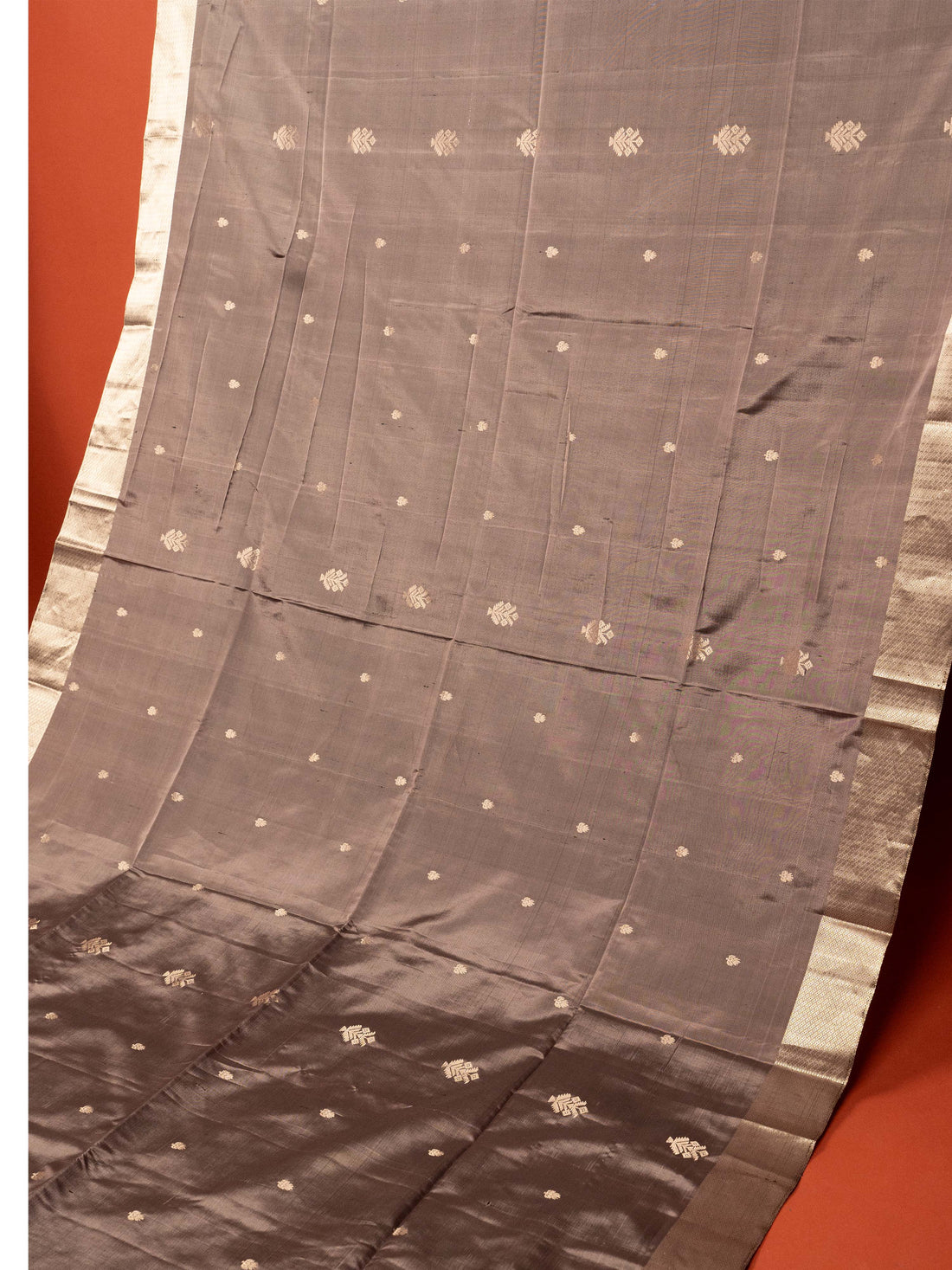 Mauve Colour Pure Silk Zari Work Saree