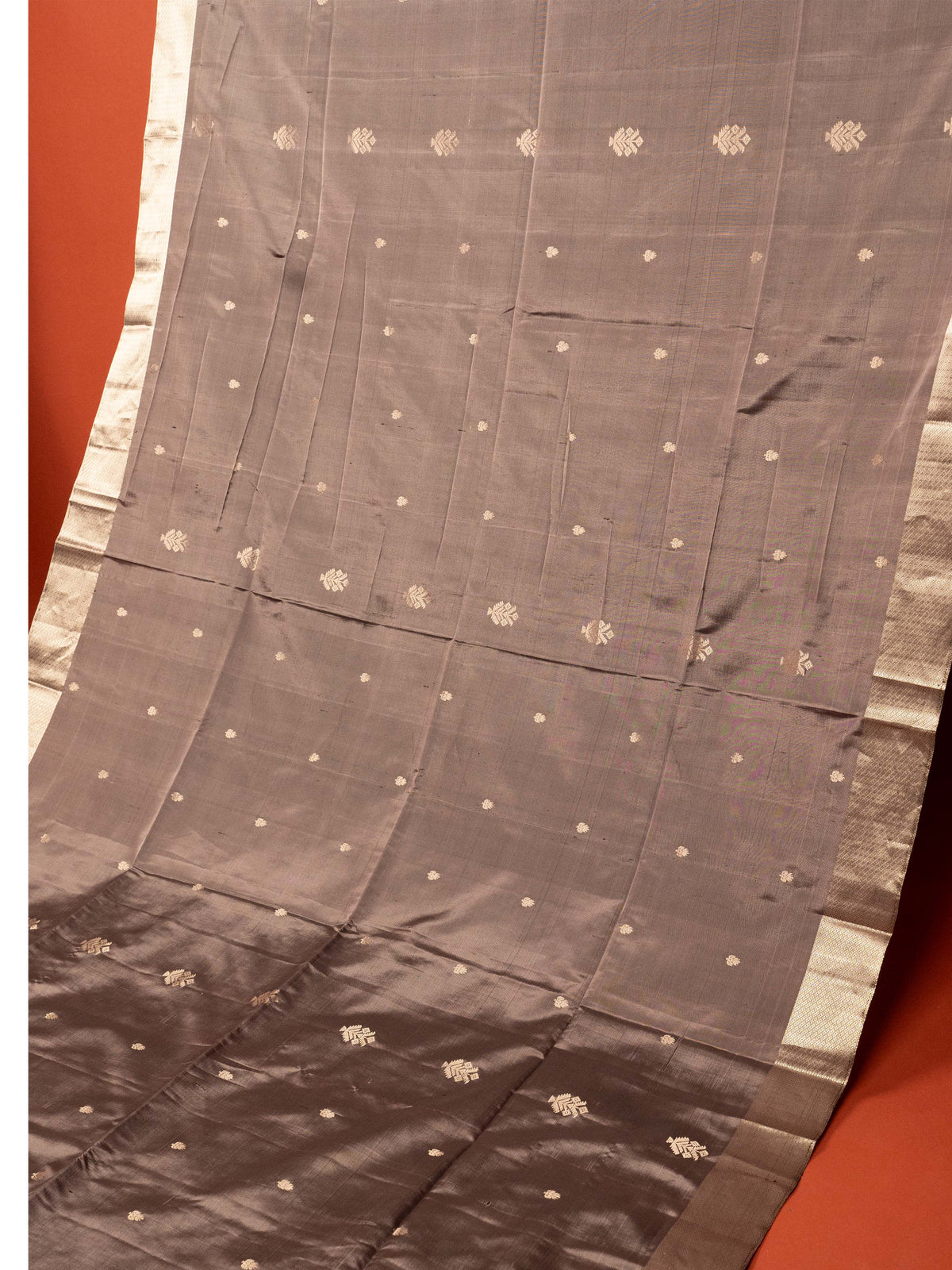 Mauve Colour Pure Silk Zari Work Saree
