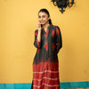 Black Pure Chanderi Silk Kurta Pant Set For Women's