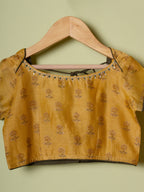 Mustard Chanderi 3 pcs Lehanga Set For Girls