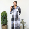 Grey And Black White Kurta Pant