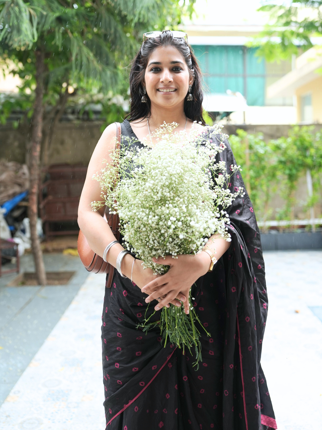 Black Mulberry Silk Saree