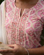 Baby Pink Aline Kurta For Women's