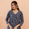 Navy Blue Kurta (Pant Not Included)