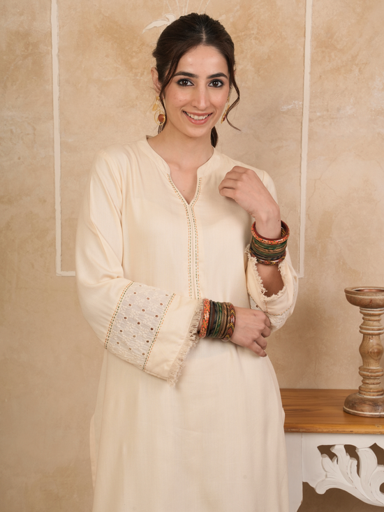Warm Cream Kurta Salwar