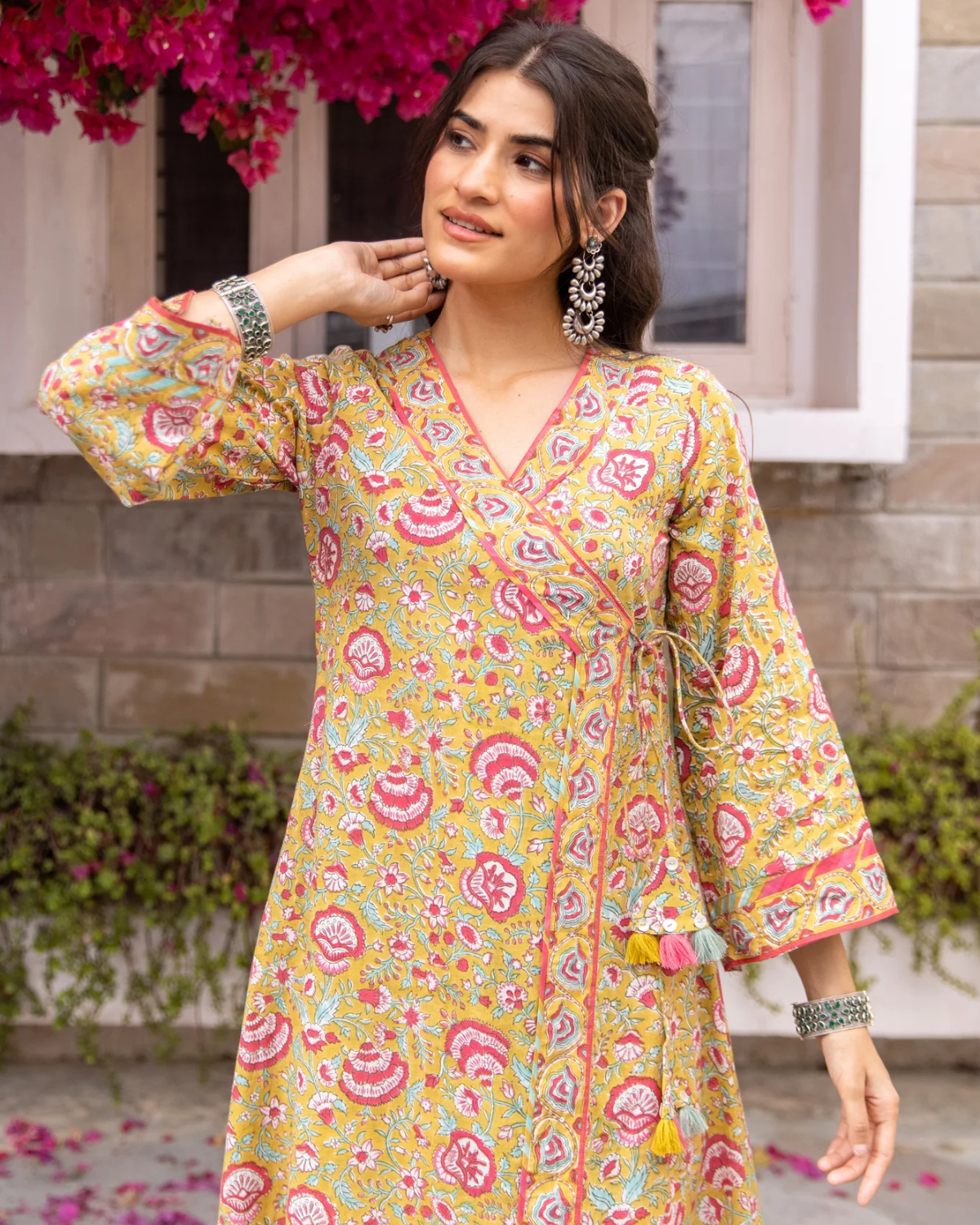 Coral Peach Complete Suit Set