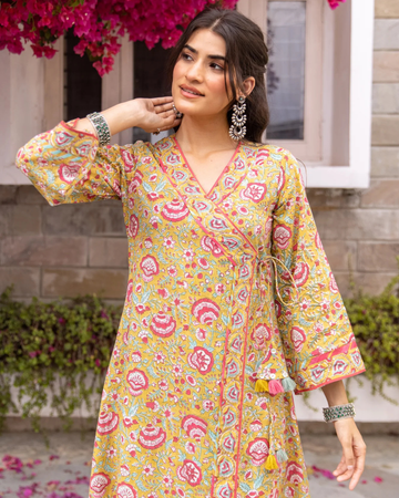 Coral Peach Complete Suit Set