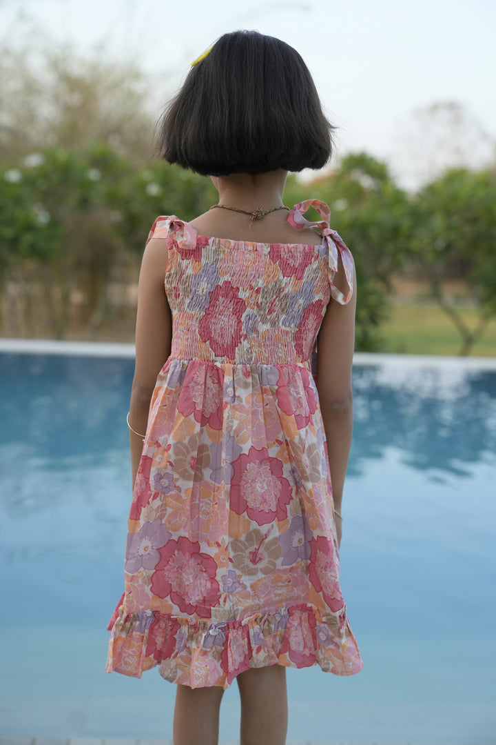 Cotton Printed Dress For Girls