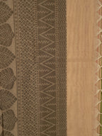 Beige Colour Cotton Handloom Self Weaned Saree
