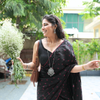 Black Mulberry Silk Saree