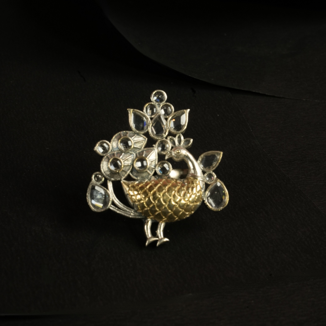 Mayura Adjustable Finger Ring