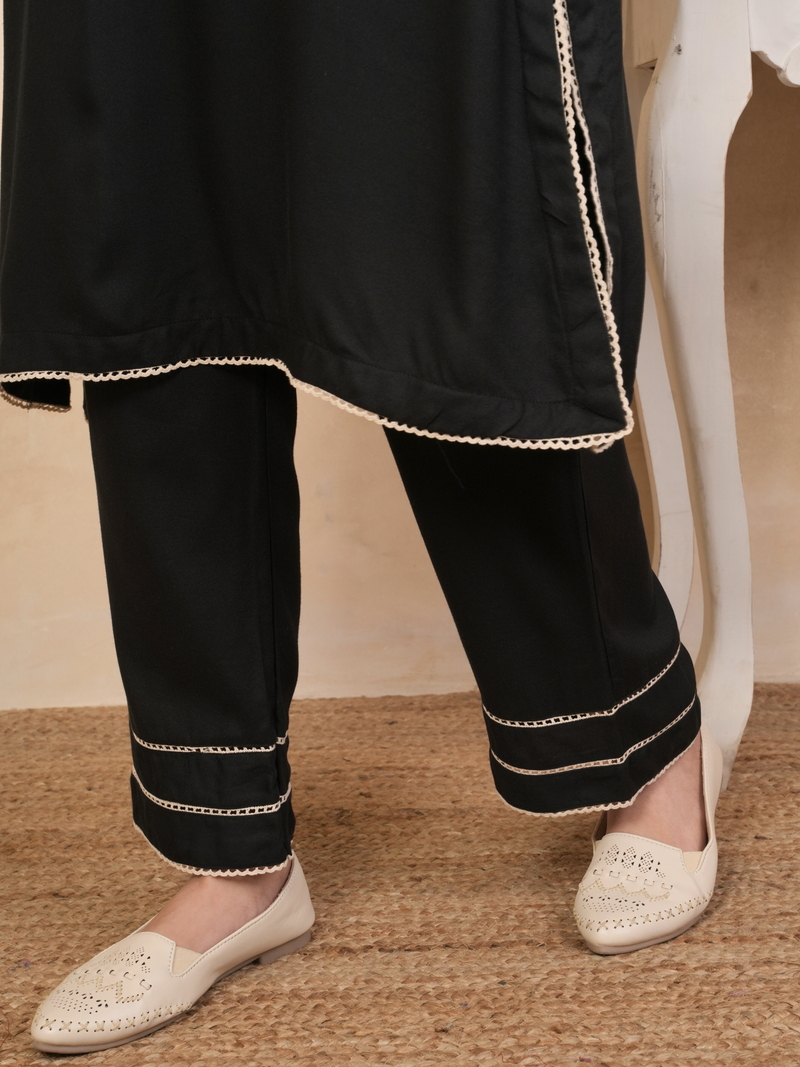 Black Kurta Pant