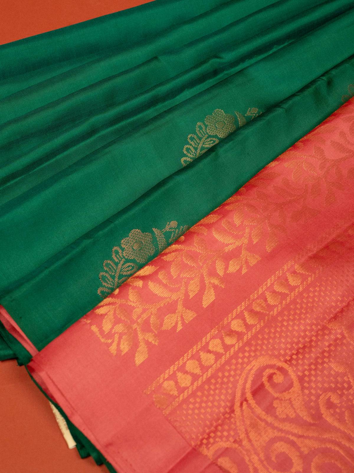 Green Color Pure Silk Zari Work Saree