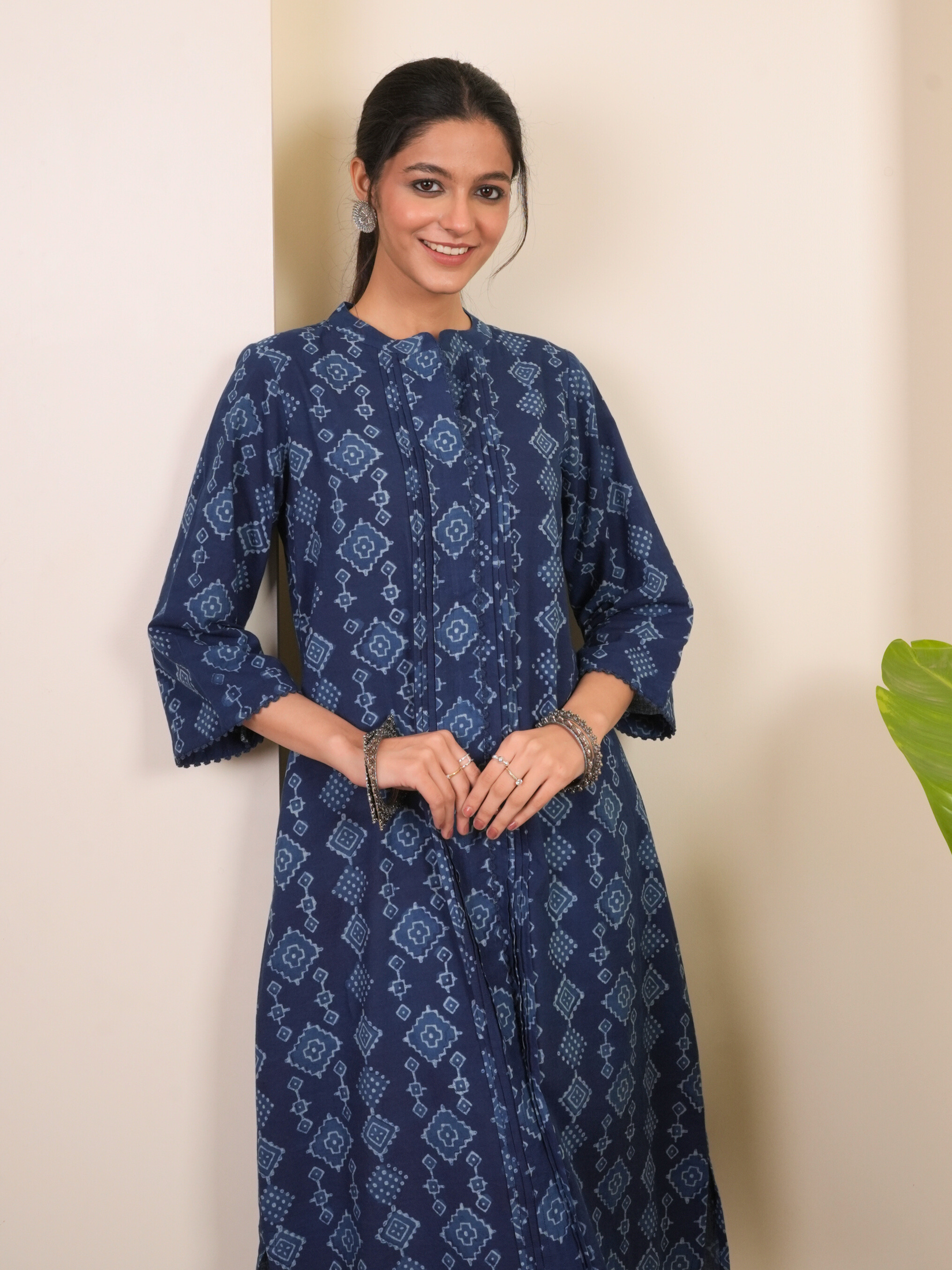 Indigo Cotton Kurta