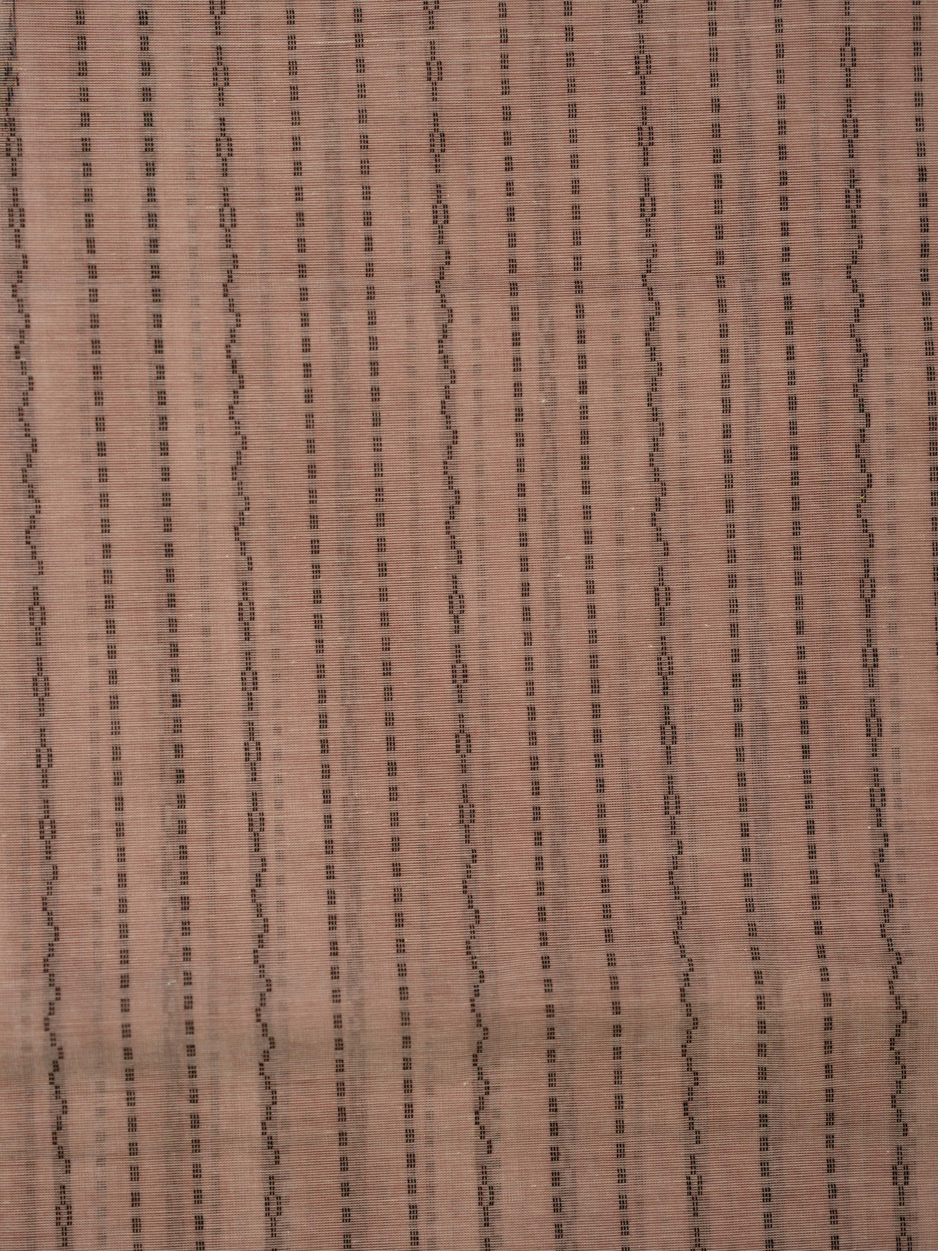 Pinkish Beige Colour Cotton Handloom Self Weaned Saree