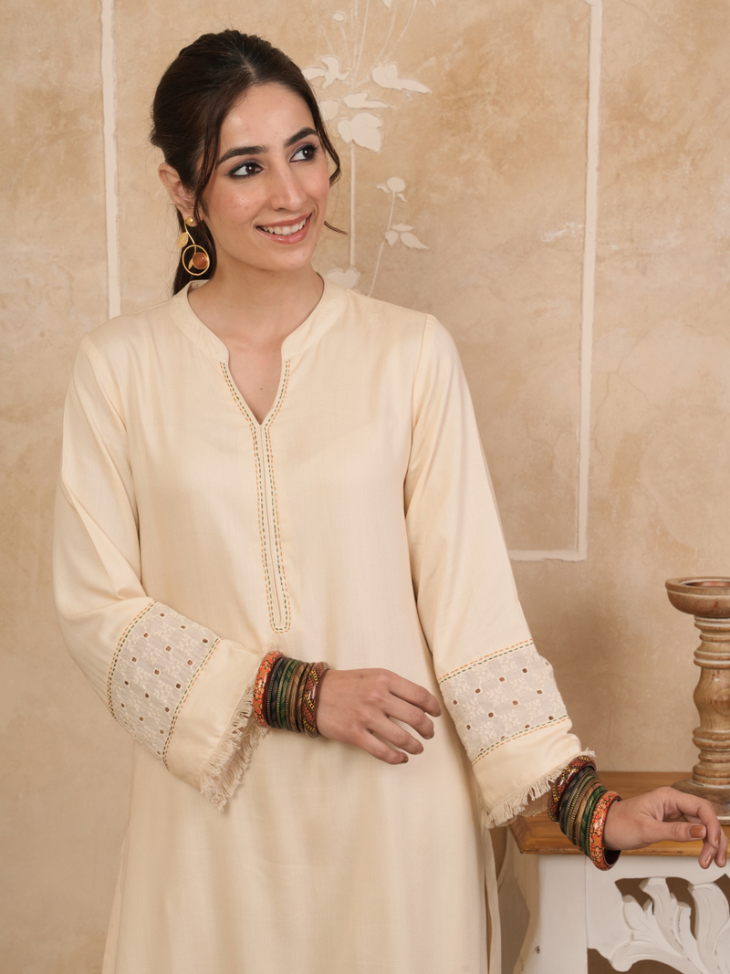 Warm Cream Kurta Salwar
