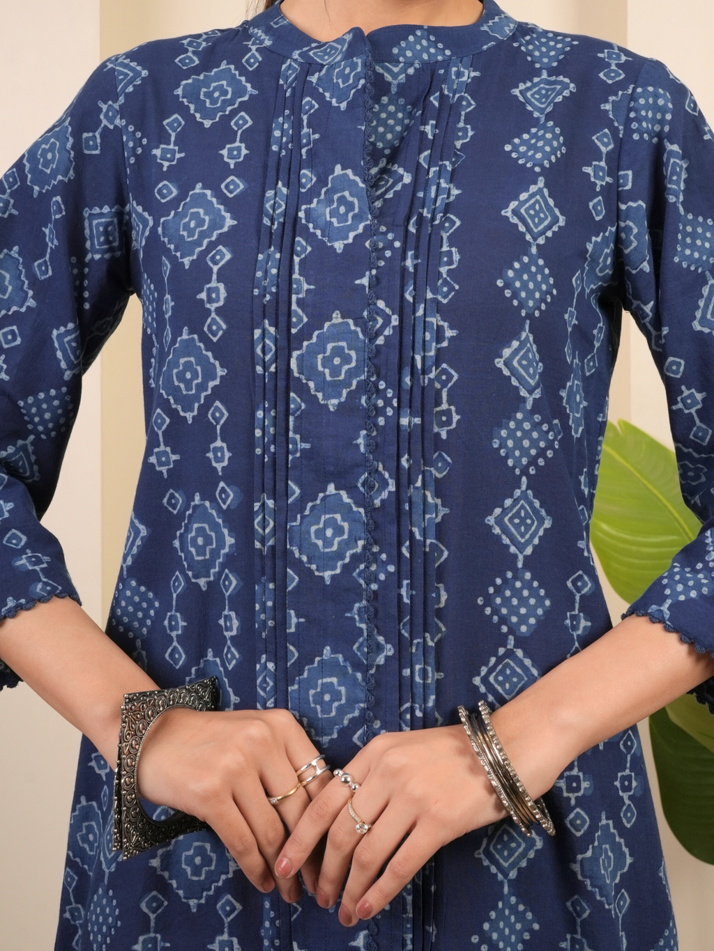 Indigo Cotton Kurta