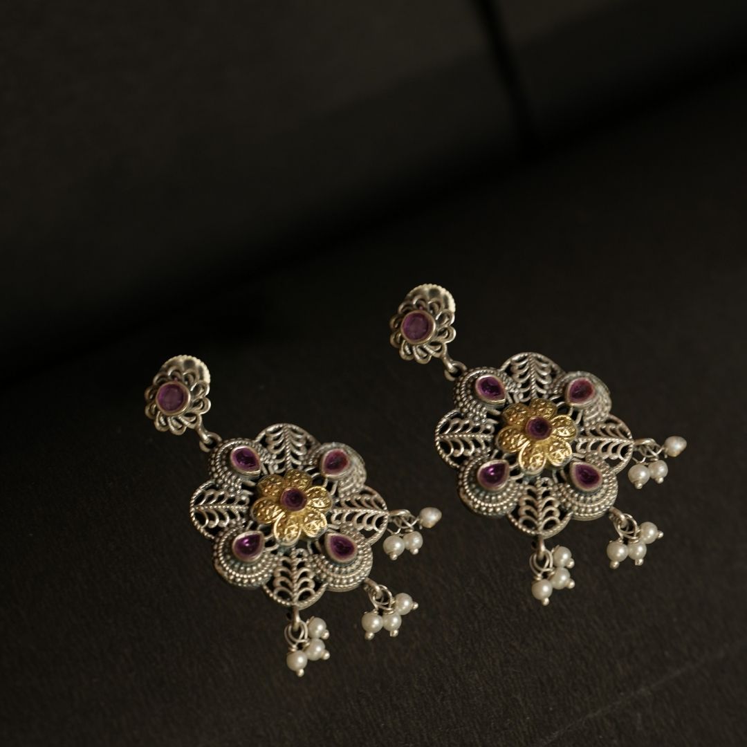 Pearled Petals Earrings
