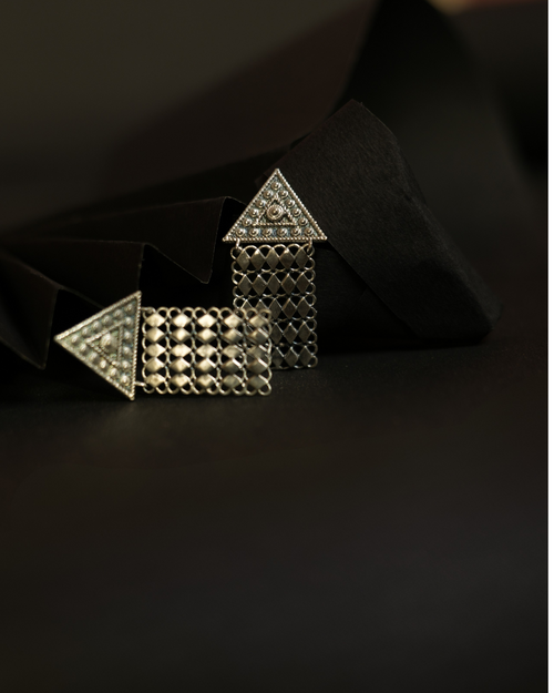 Arrow Charm German Silver Earrings