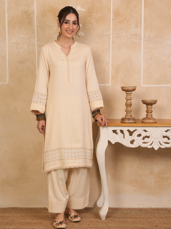 Warm Cream Kurta Salwar