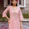 Blush Pink Kurta(Pant And Dupatta Not Included)