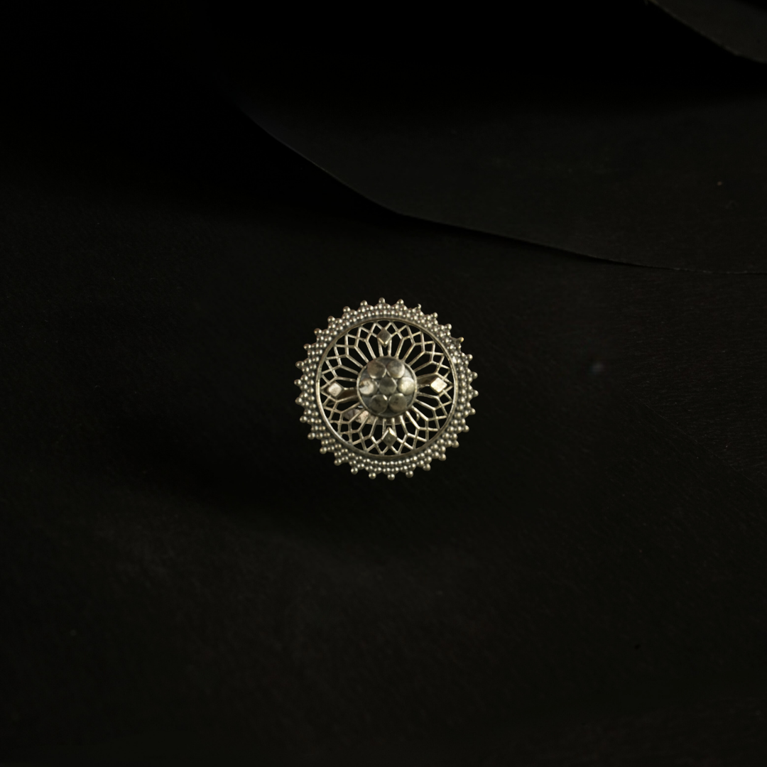 Kriti Mandala Adjustable Finger Ring
