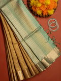 Mehndi Green Colour Pure Silk Zari Work Saree