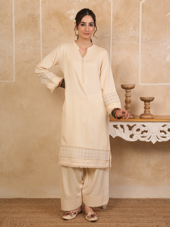 Warm Cream Kurta Salwar