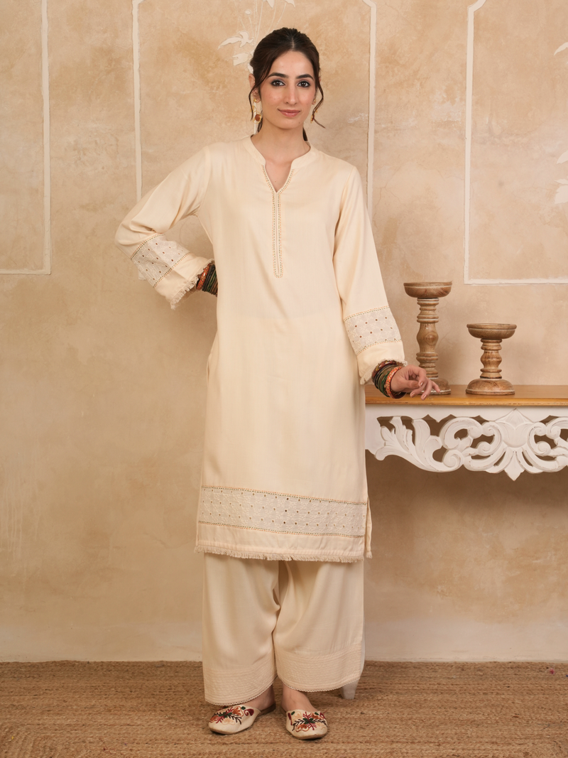 Warm Cream Kurta Salwar