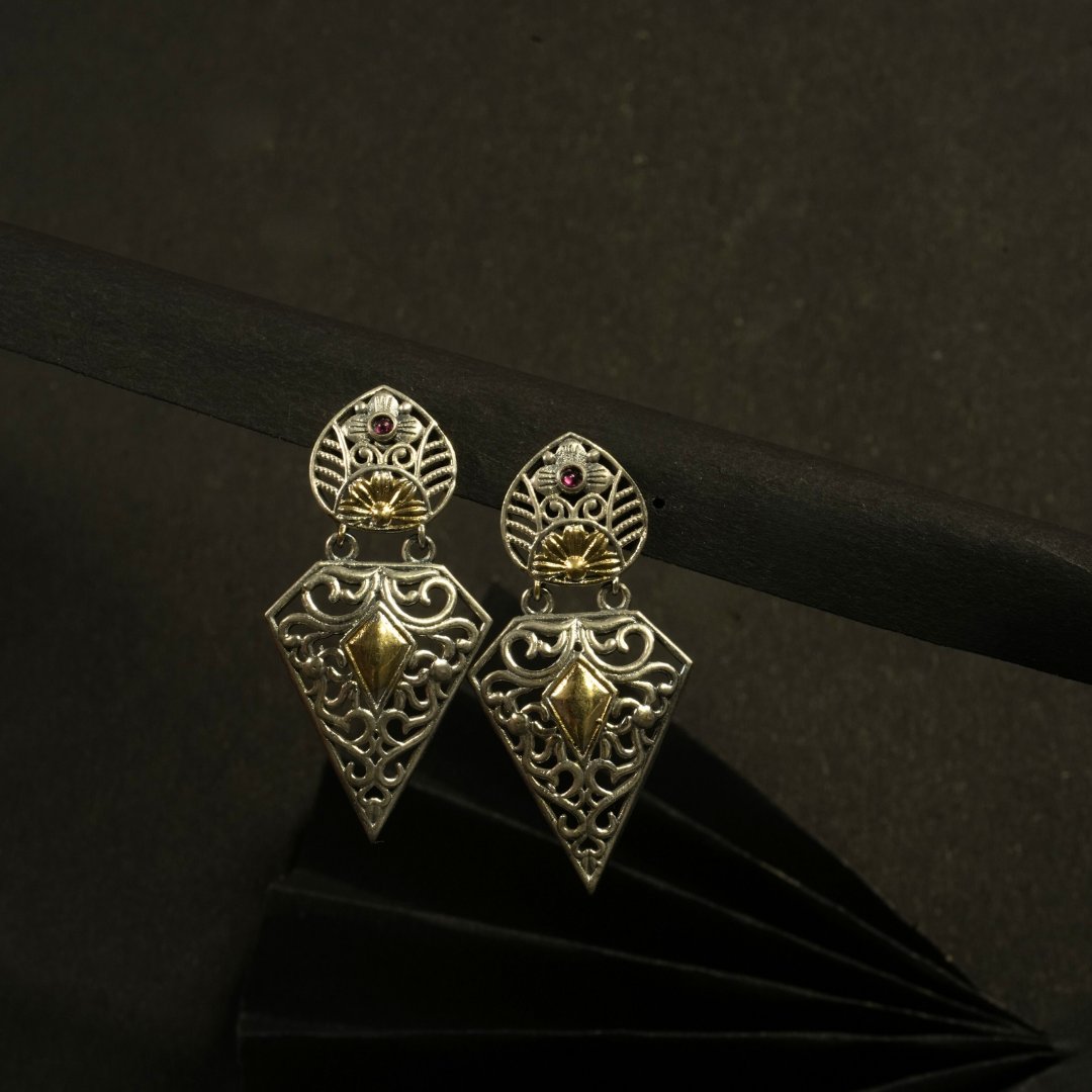 Royal Touch German Silver Earrings