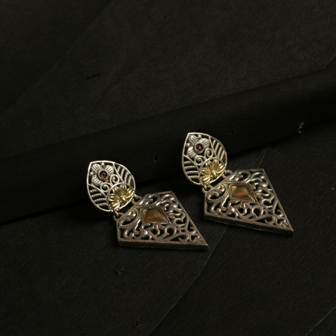 Royal Touch German Silver Earrings