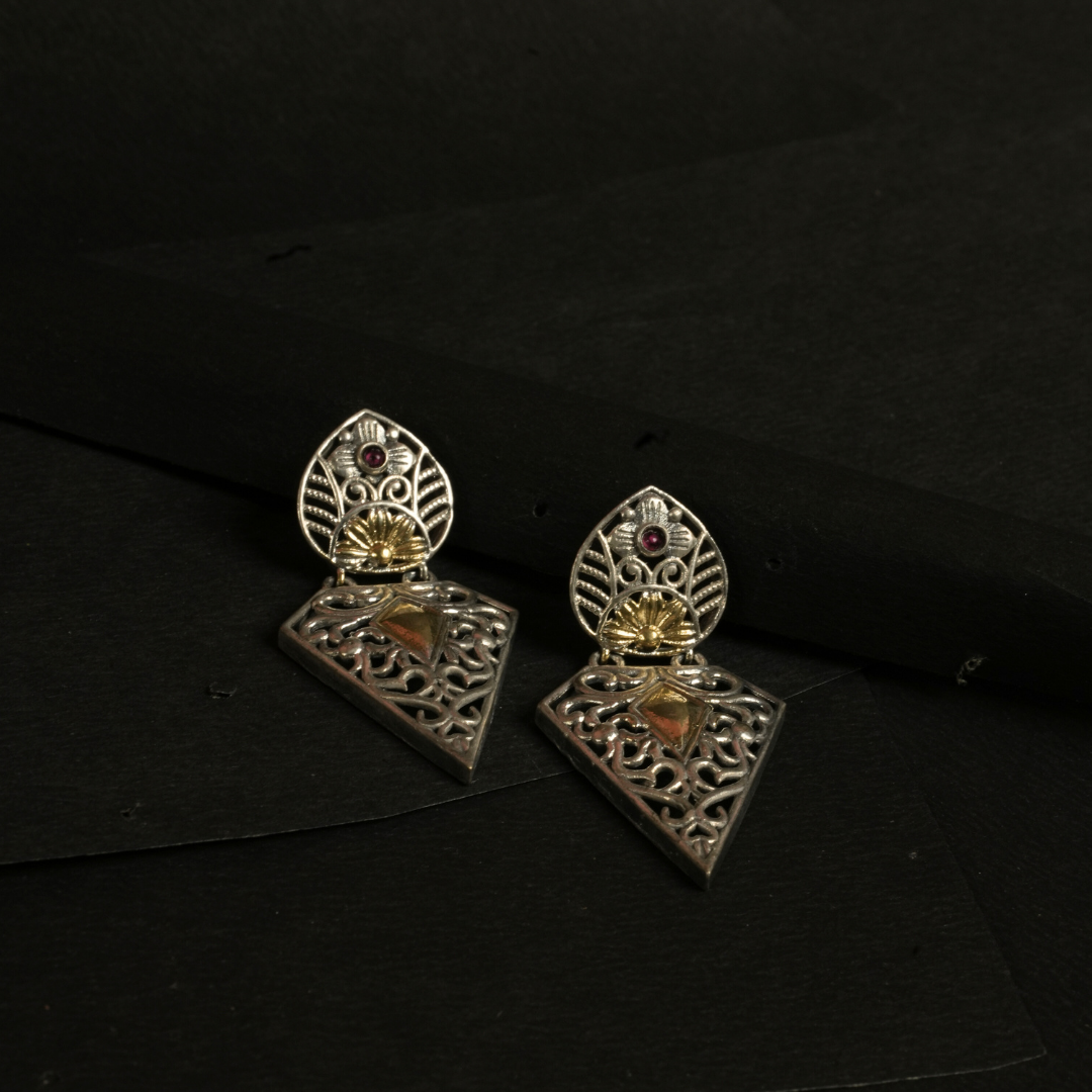 Royal Touch German Silver Earrings