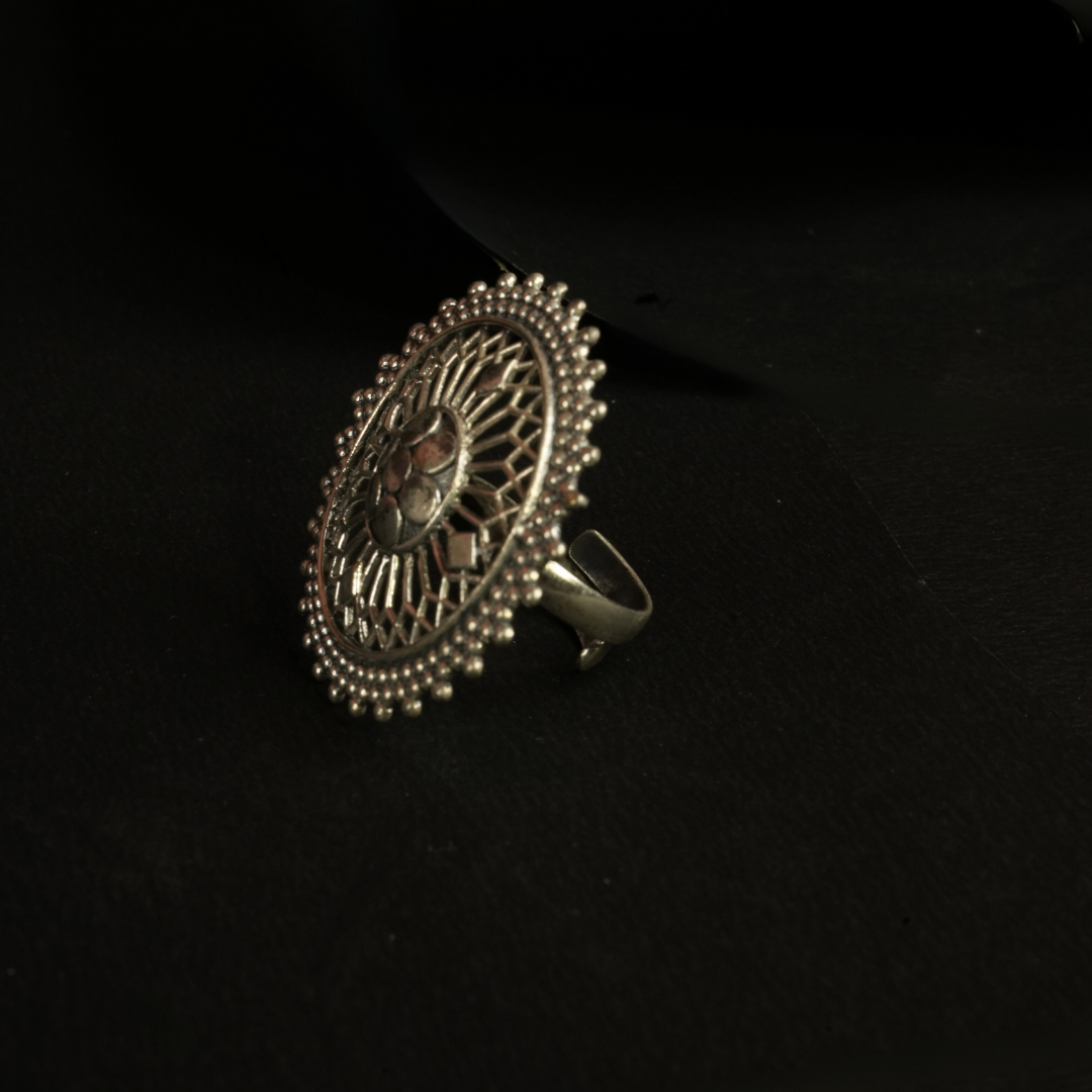 Kriti Mandala Adjustable Finger Ring