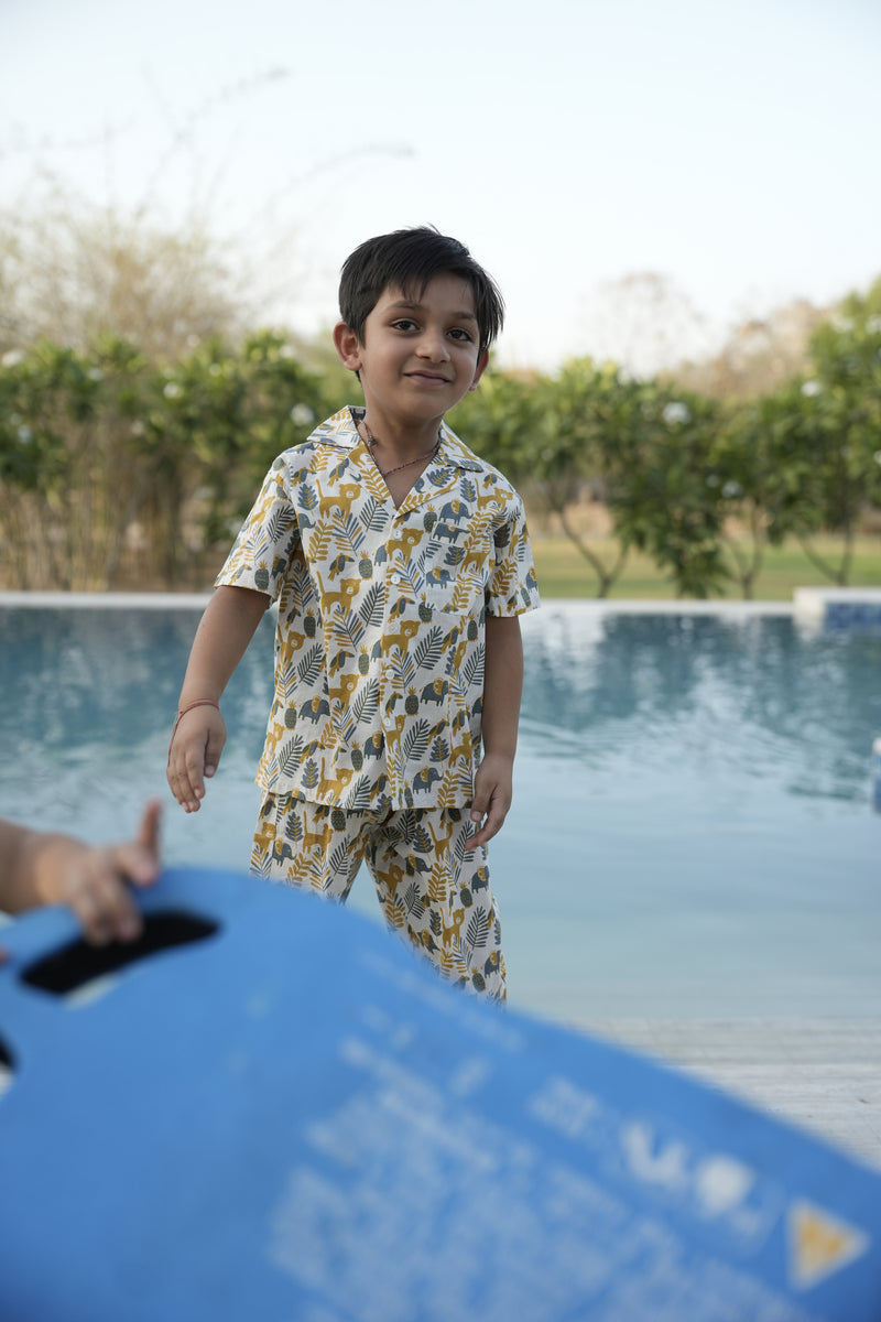 Cotton Printed Kids Lounge Wear