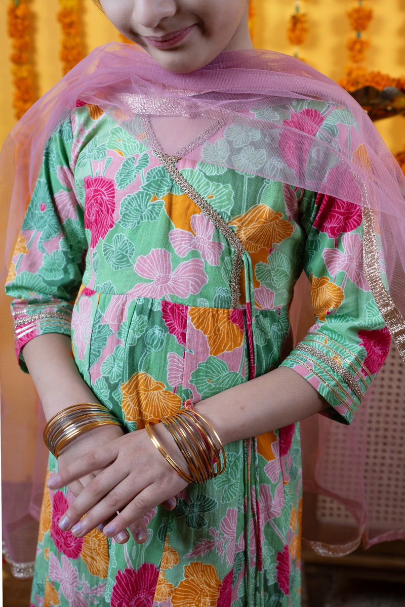 Kids Kurta Salwar with Dupatta Set