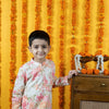 Boys Multicolor Floral Printed Cotton Kurta