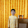 Boys Yellow Cotton Kurta