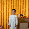 Boys White Cotton Kurta