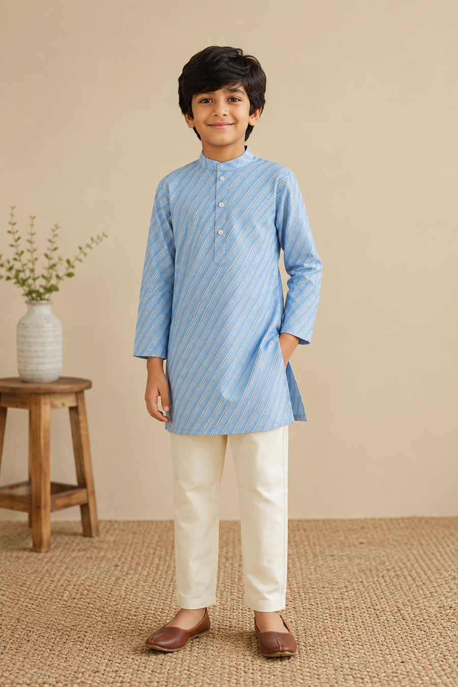 Slate Blue Kurta