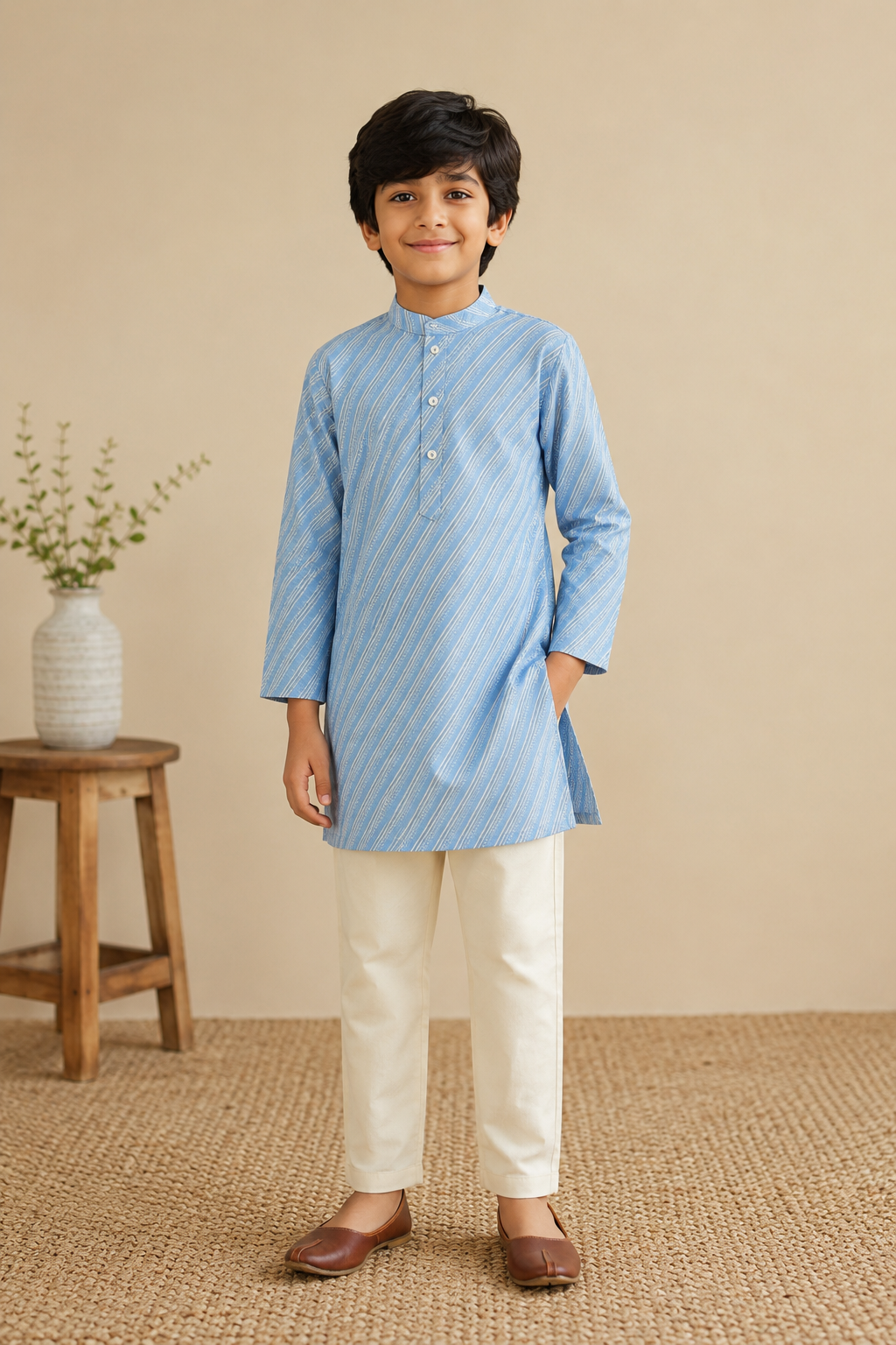 Slate Blue Kurta