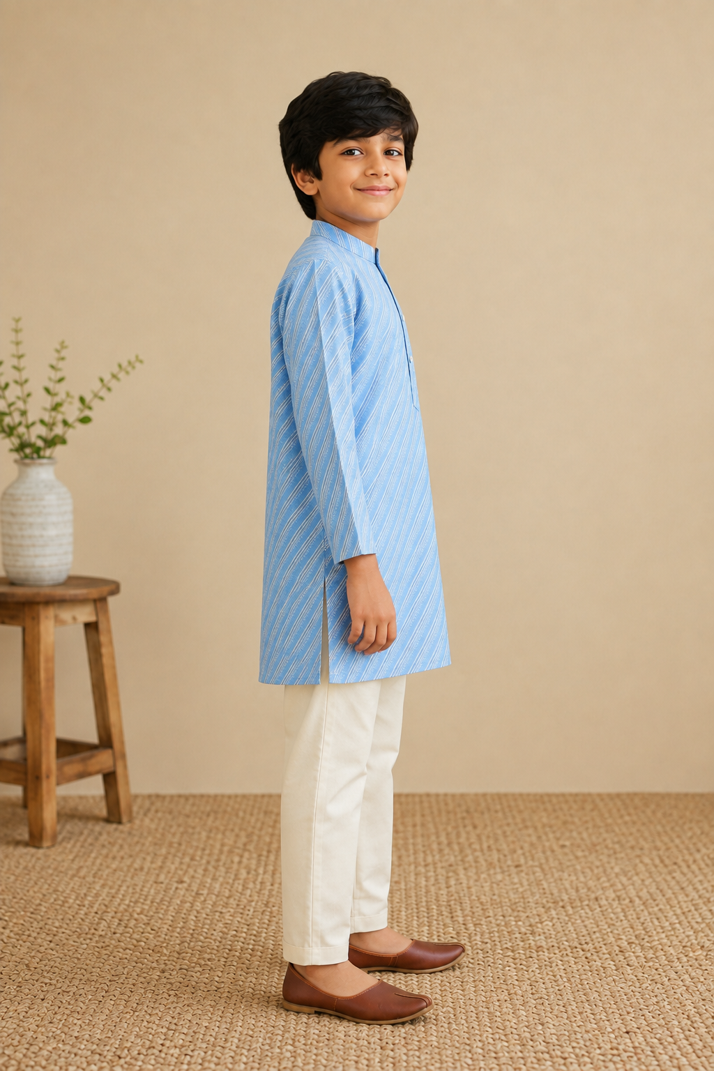 Slate Blue Kurta