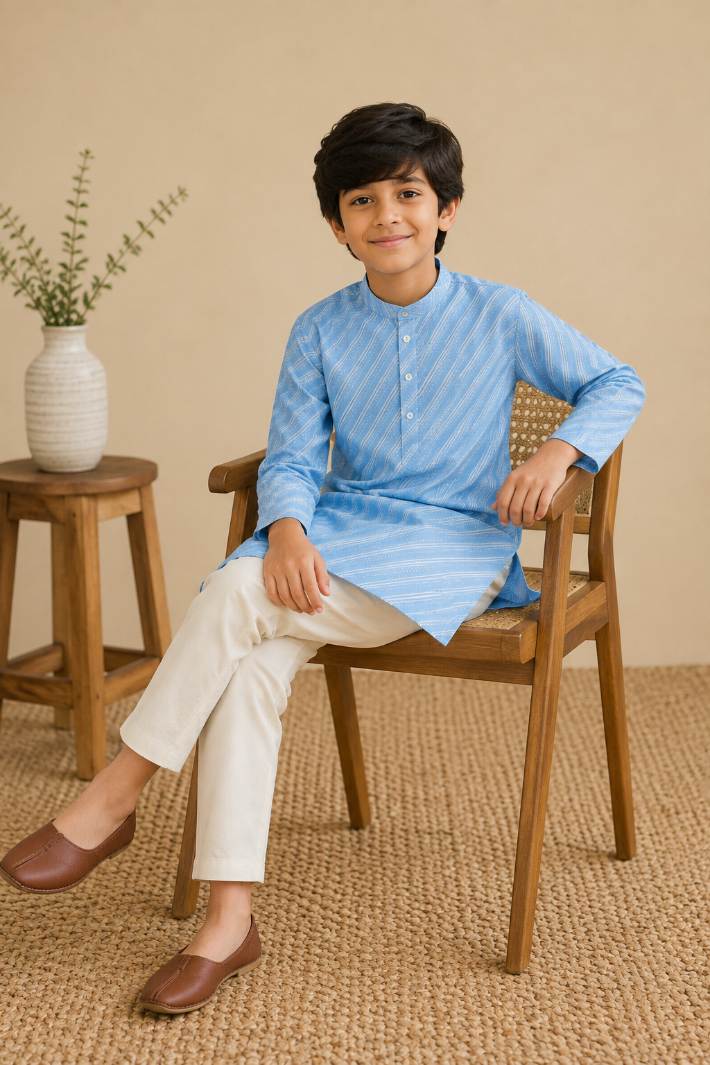 Slate Blue Kurta