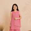 Dusty Pink Kurta Sharara Set with Dupatta