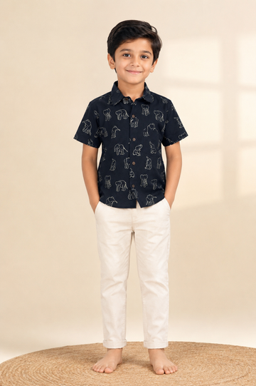 Navy Blue Shirt