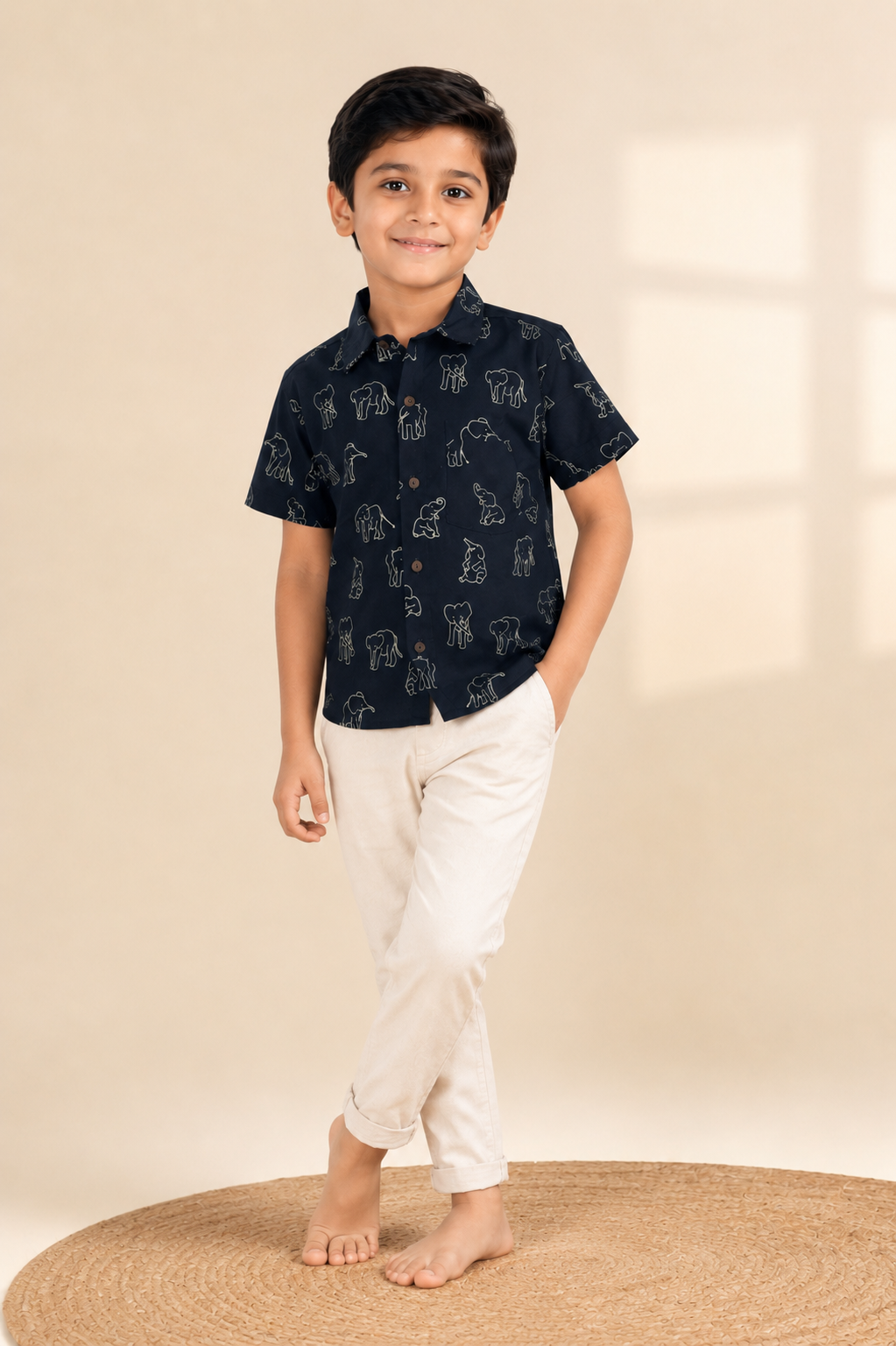 Navy Blue Shirt