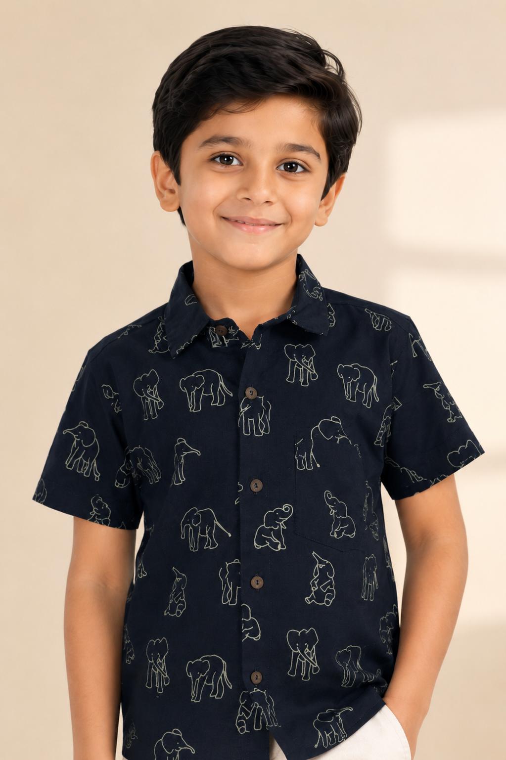 Navy Blue Shirt