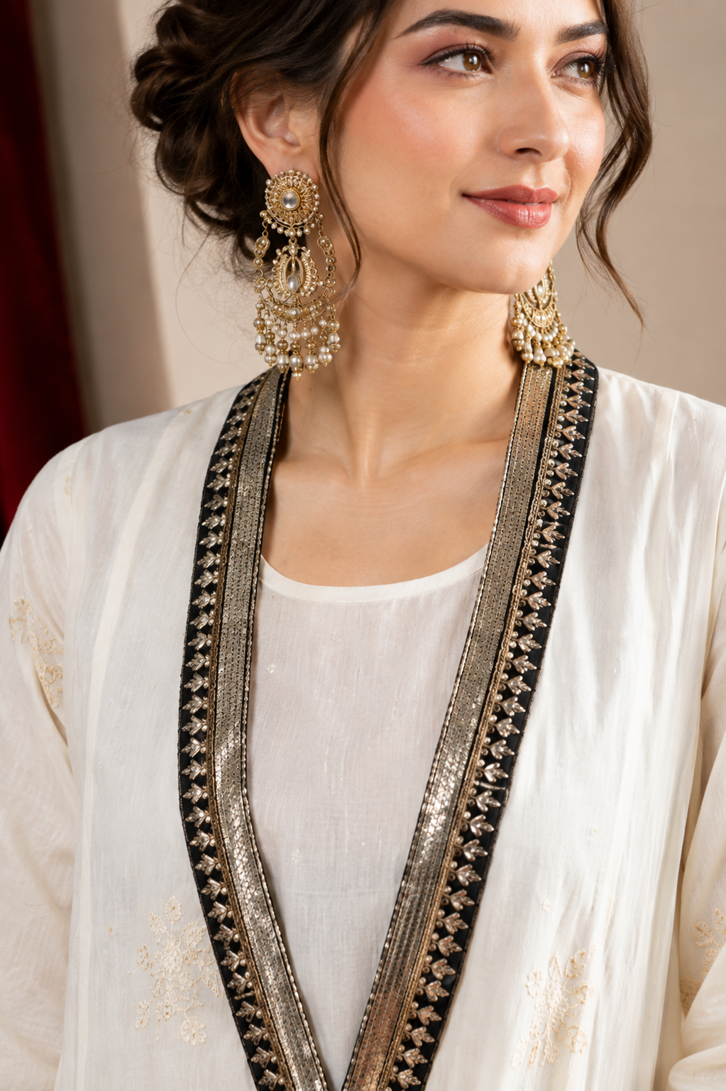 Cream Cotton Kurta Pant
